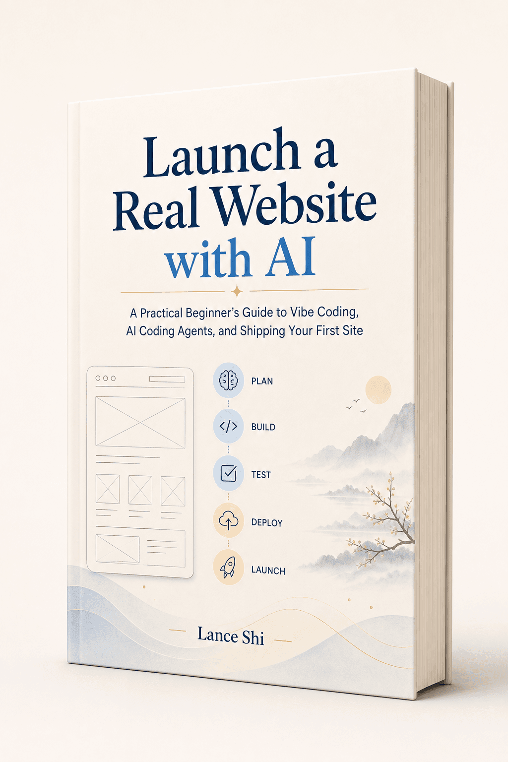 Launch a Real Website with AI book cover